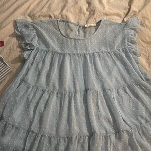 Boutique top baby blue